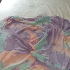 Tie dye crop shirt